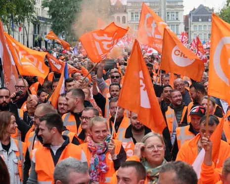 Nationwide Protest Demonstrations Witnesses Massive Crowds Protesting Throughout France